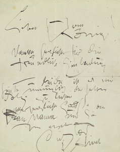 Letter from Gustav Klimt to Ludwig M. König
